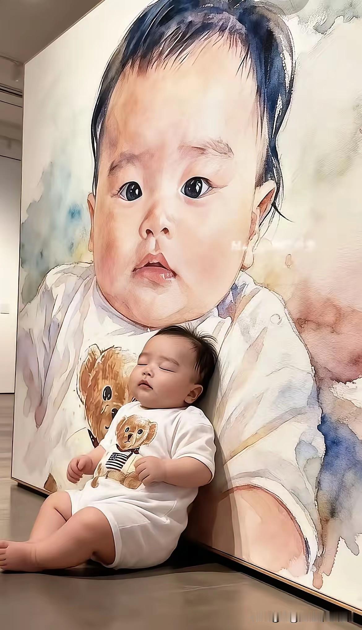  汪小宝私人画展，藏着马筱梅的育儿智慧。守住孩子当下的体面，就是种下日后敬重的种