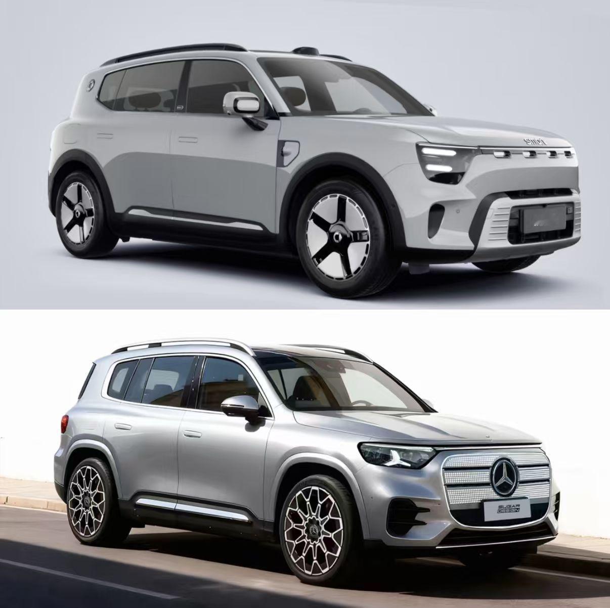 我一开始就看出来这是一台GLB，特别是C柱位置，原来真是原汁原味奔驰味道。预算一