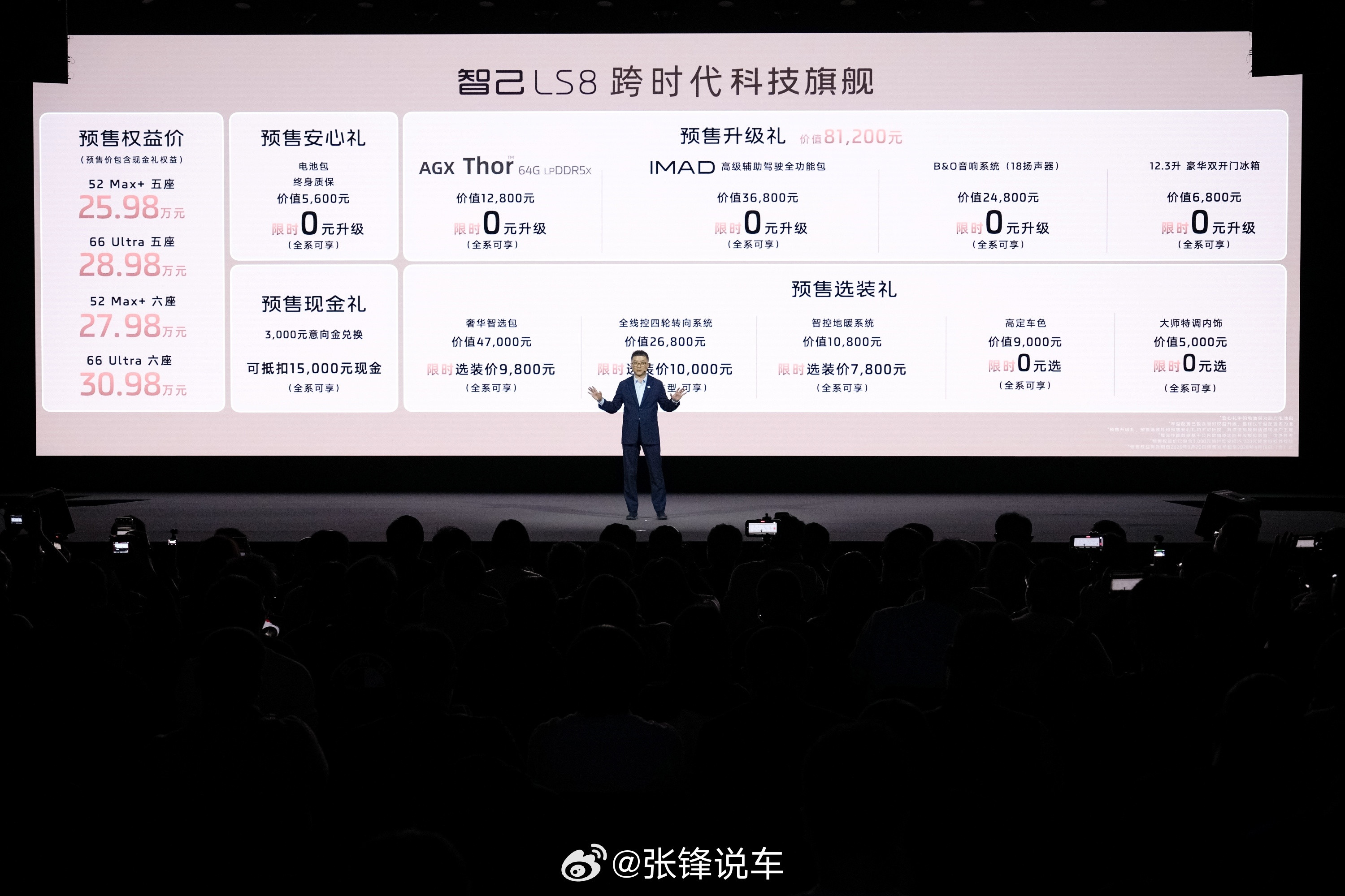 3月26日，跨时代科技旗舰SUV——智己LS8正式开启预售。新车提供大五座和大六