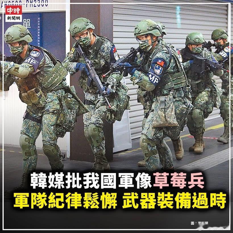 某割据武装被韩媒笑话是“草莓兵”台湾傻事热点观点​​​