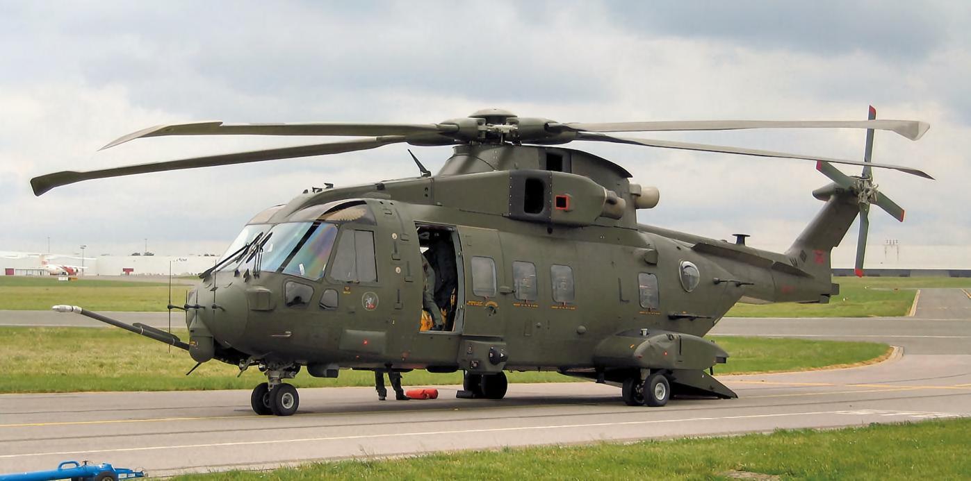 每天认识一件兵器欧洲EH101“灰背隼”通用直升机EH101“灰背隼”是英