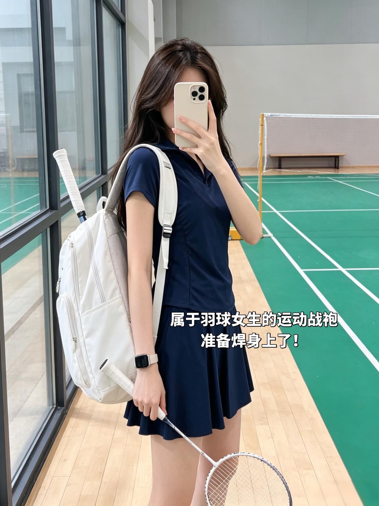 属于羽球女生的运动战袍准备焊身上了！