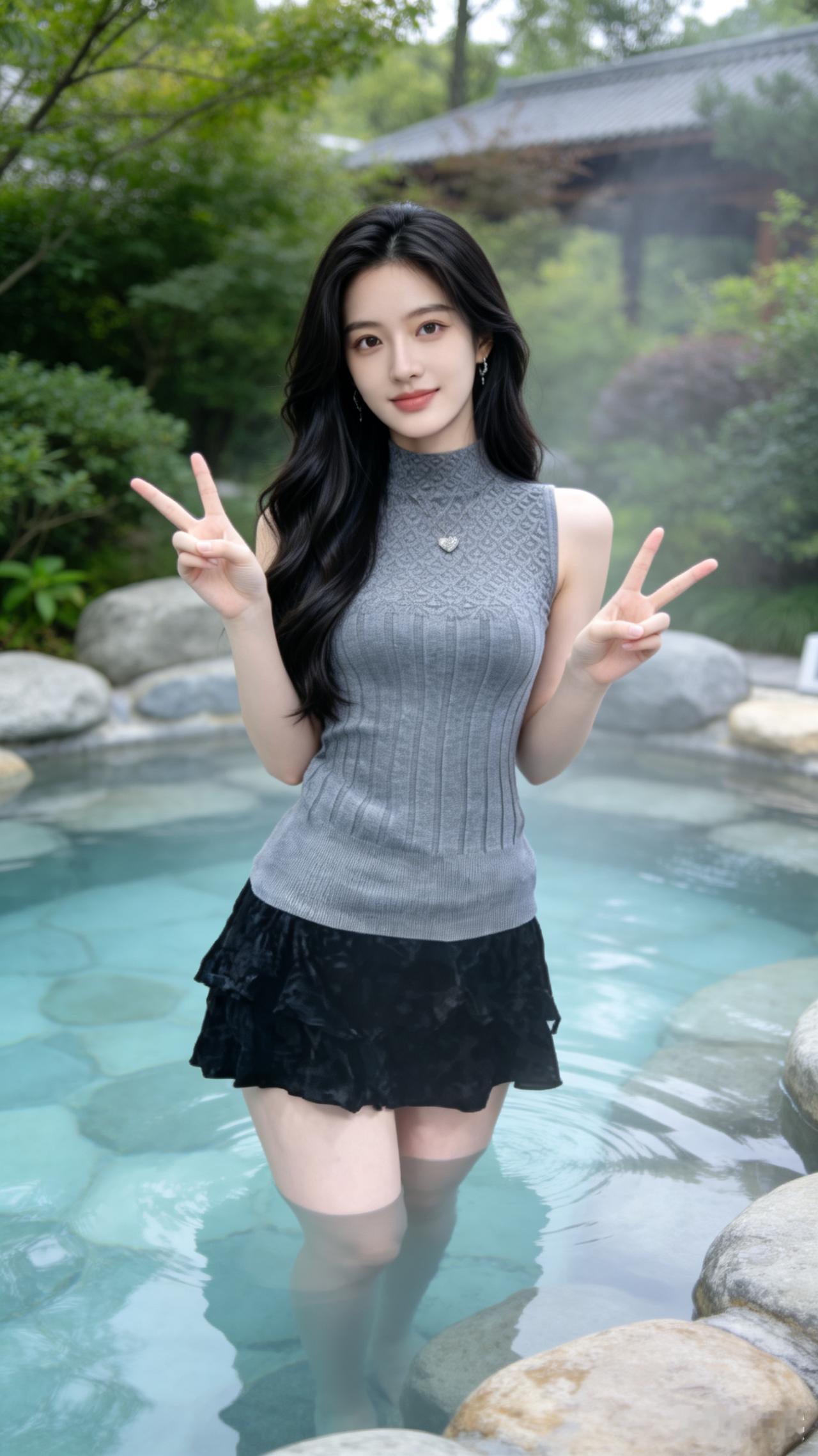 温泉泡一泡，放松心情，享受美好时光！💦🌿