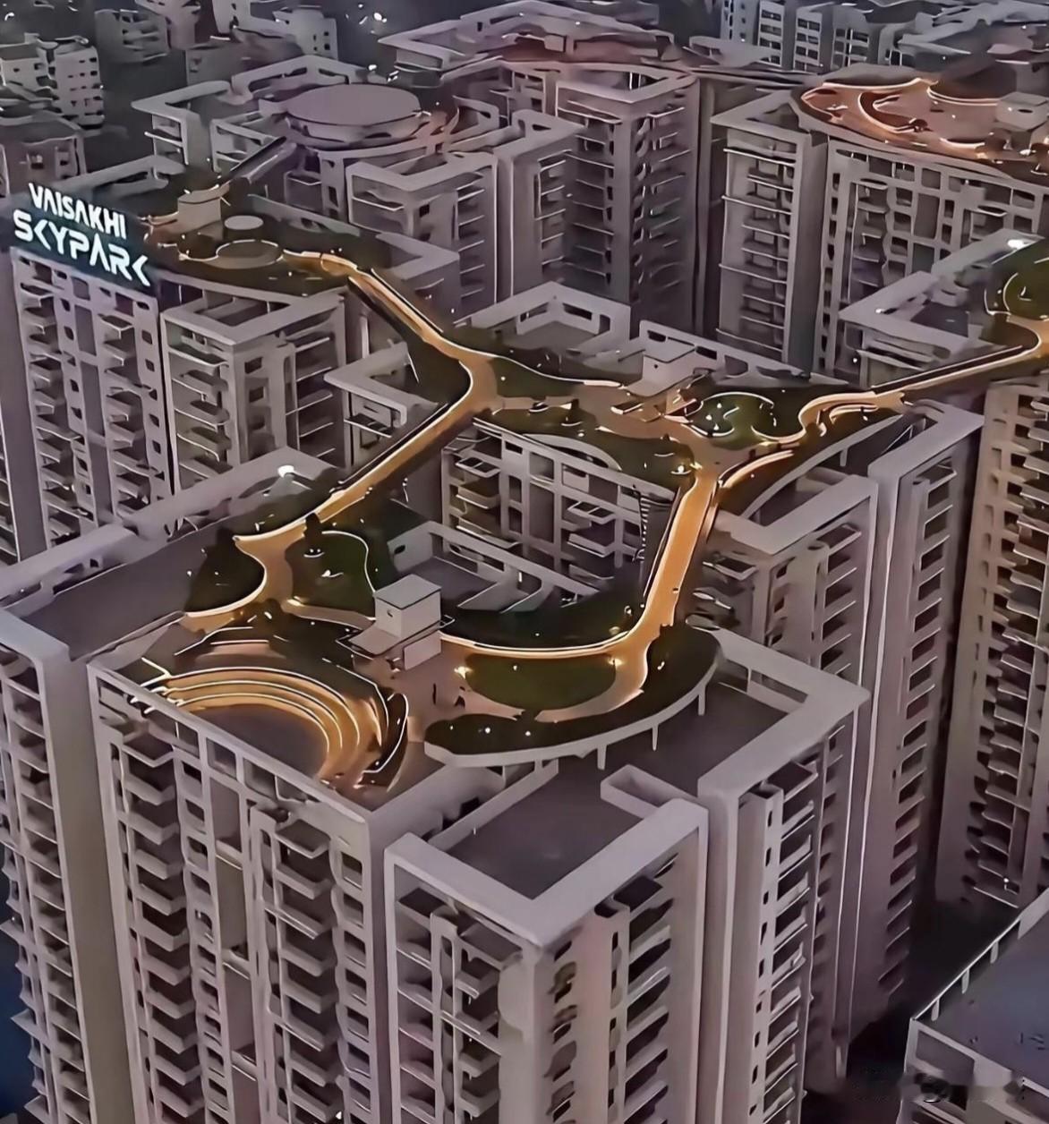 楼顶上设计成互通的游乐场，这样的设想行不行？