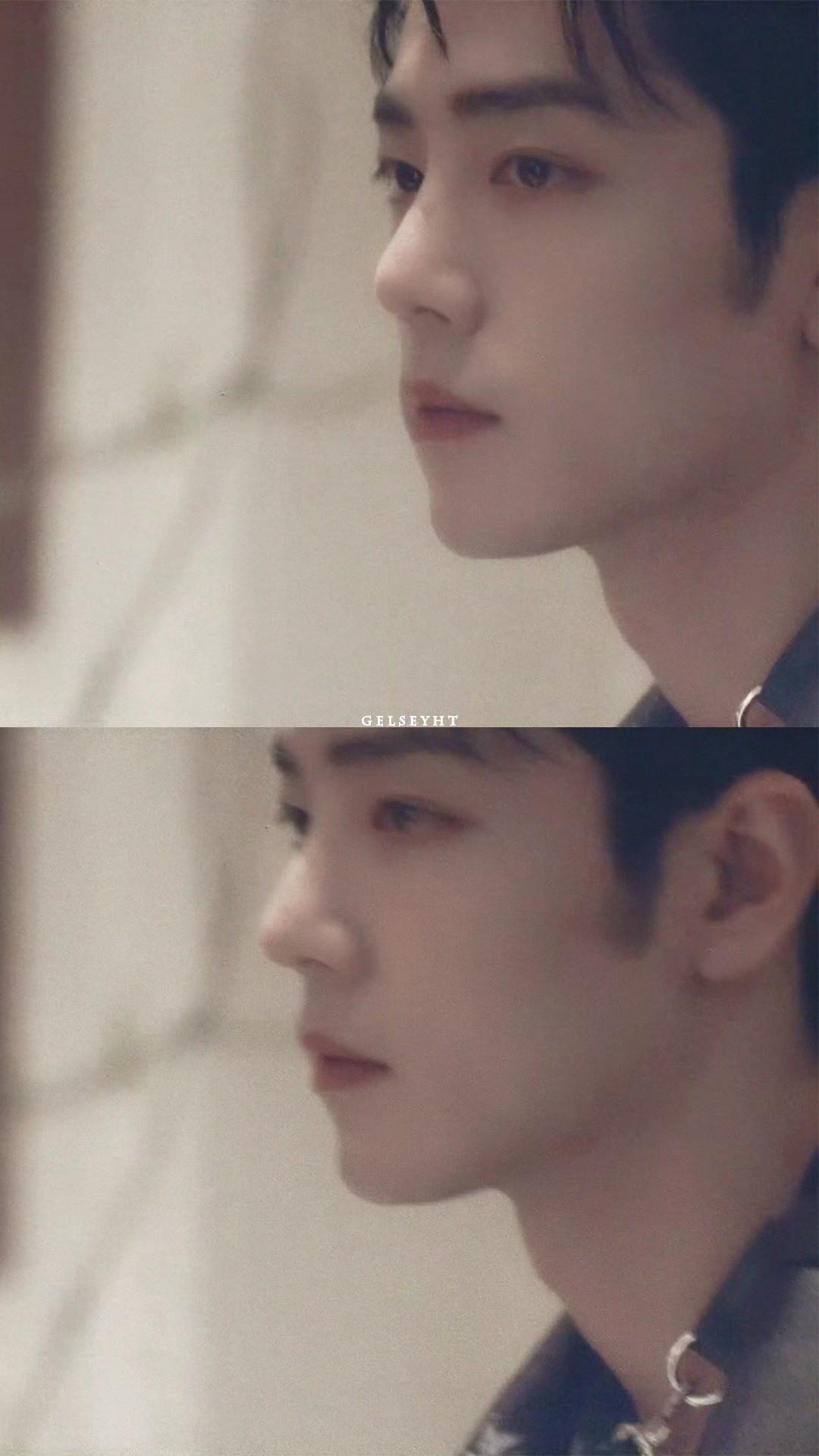 超帅超有型的皮衣战啊！真好看！肖战连体t恤◎肖战