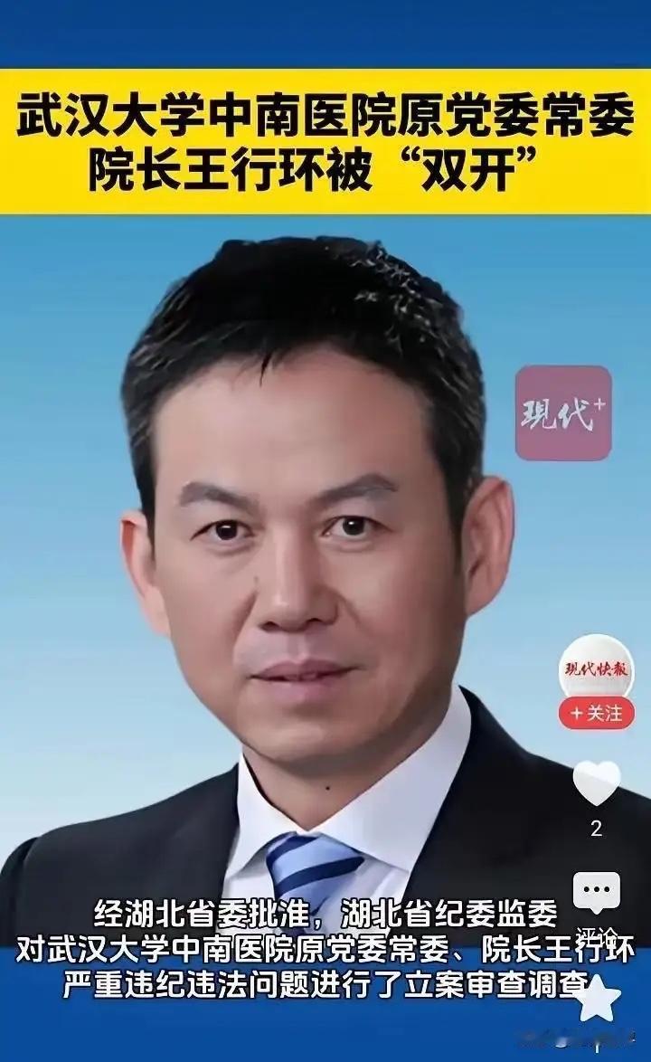 雷神山院长“塌房”！4月18日，湖北省纪委监委一纸通报，彻底撕碎了王行环的“英雄