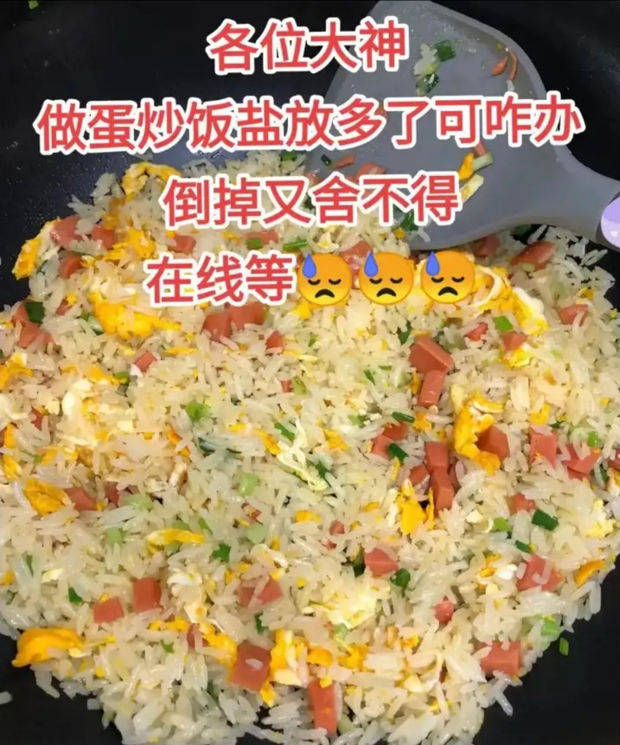 做蛋炒饭盐放多了该咋办？​​​