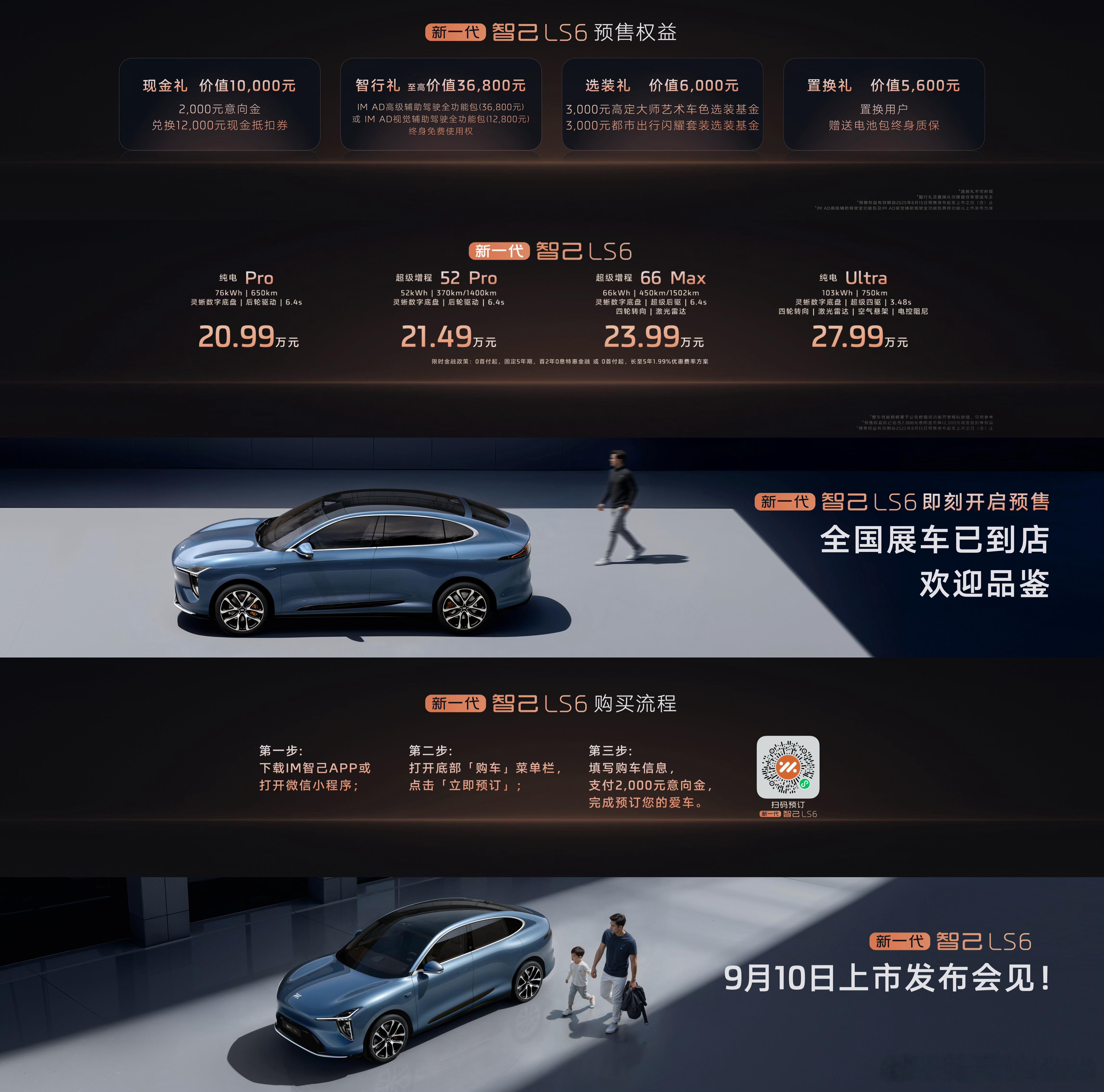 新LS6，预售价20.99w起不过这次辅助驾驶，有不带激光雷达的pro，orin