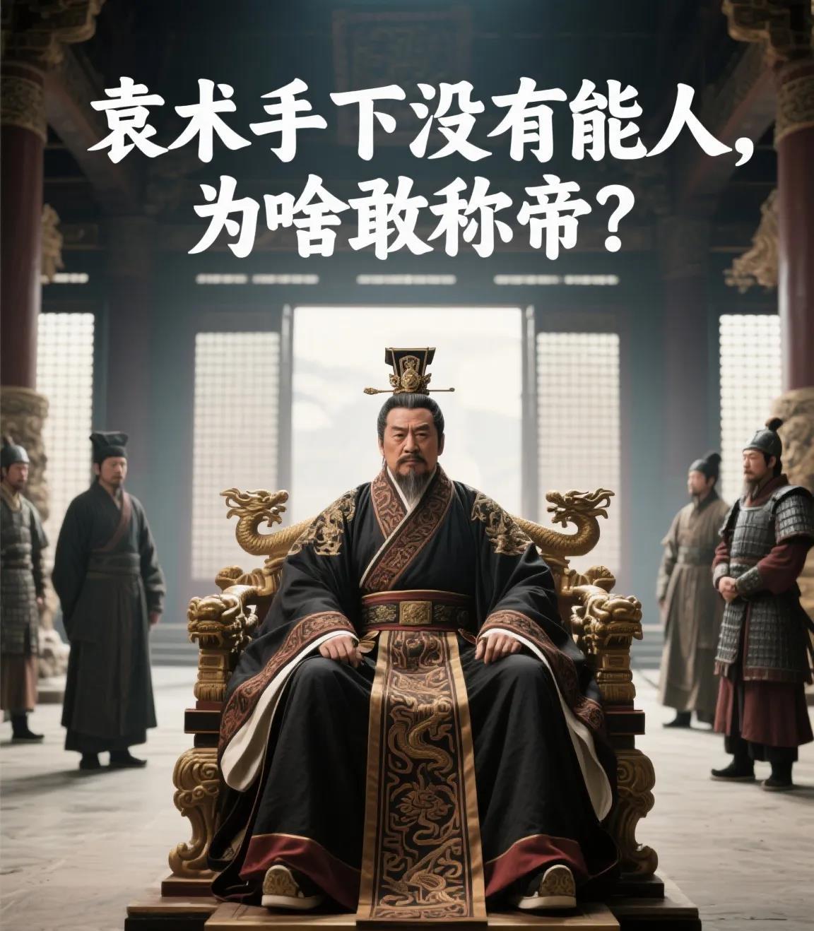 袁术手下没有能人,为啥敢称帝?建安二年（197年）的寿春皇宫，侍医颤抖着