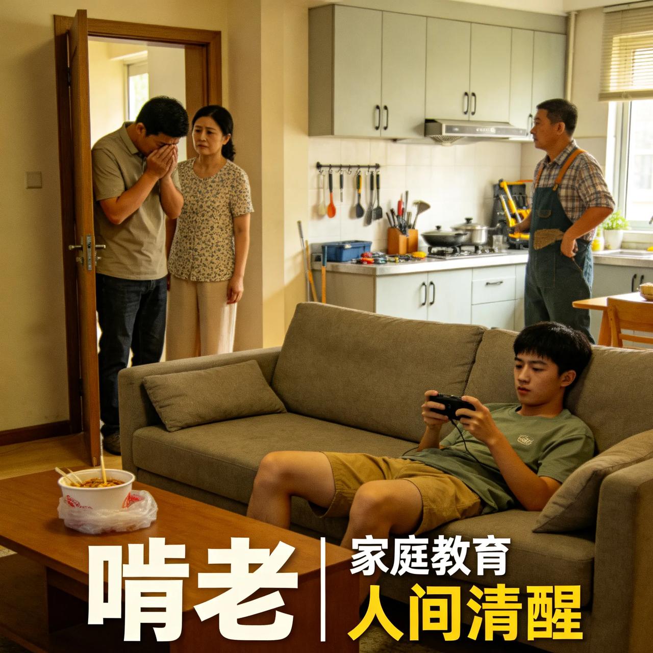 25岁儿子在家躺平，父亲偷偷抹泪25岁，大学毕业，天天在家打游戏、睡懒觉