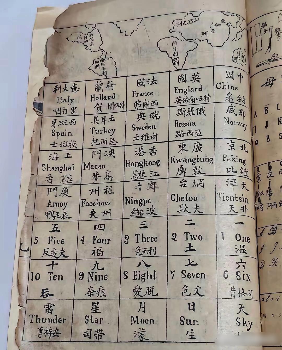 清朝原来这么学英语的