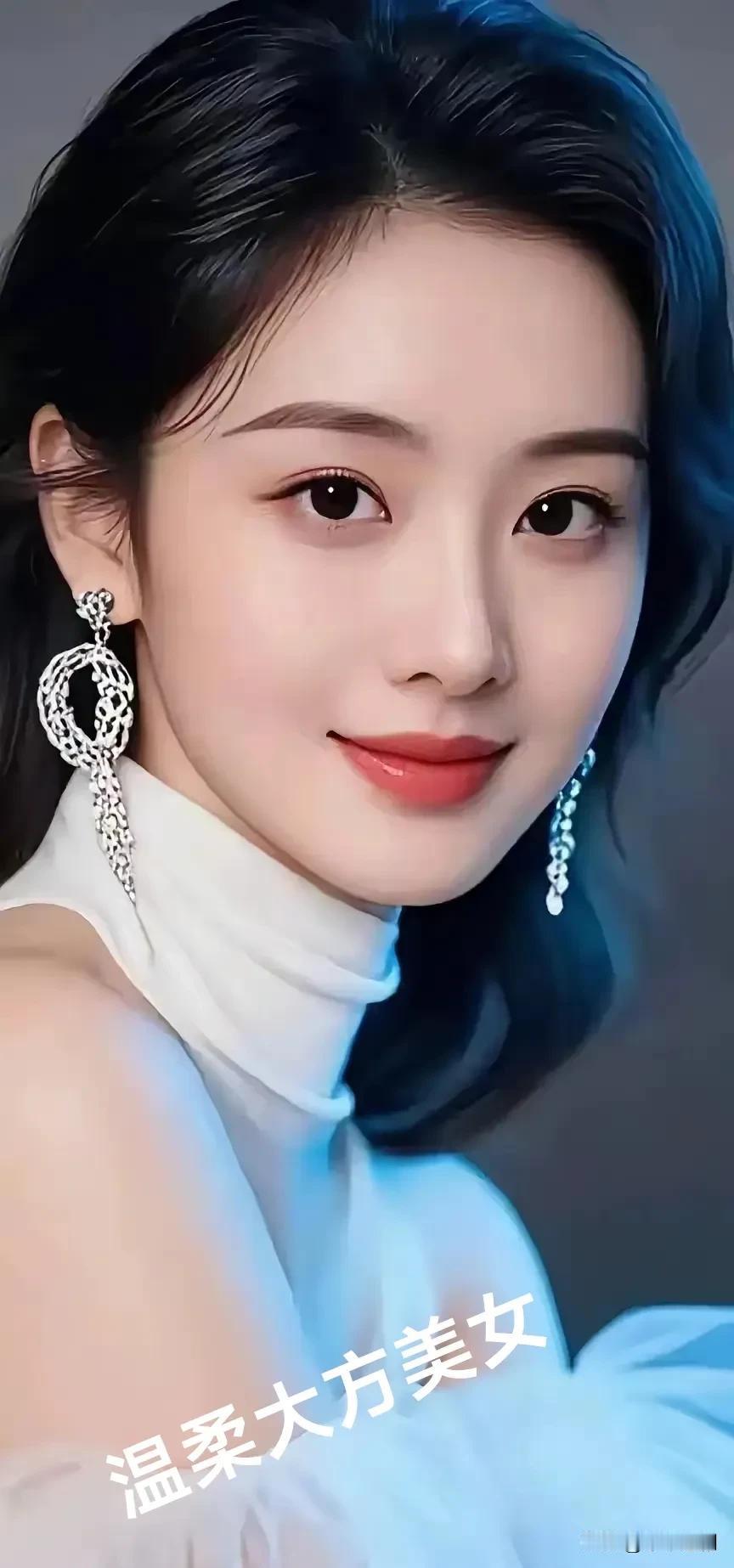 温柔可爱的女生你喜欢吗?她眼眸含光，浅笑嫣然，一袭白衣衬得气质如兰。精致耳饰摇