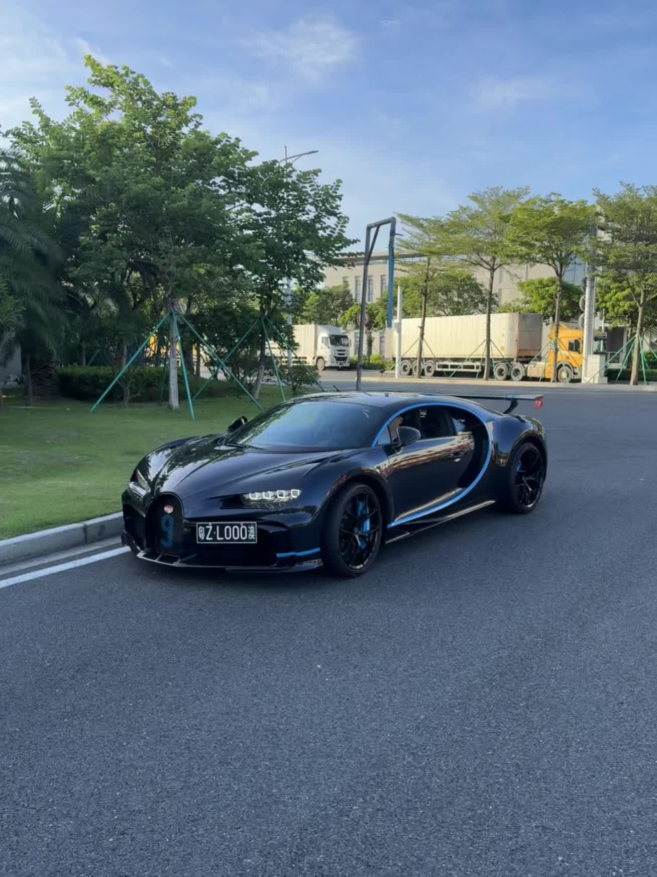目前国内最神秘的一台布加迪Chiron Pur Sport
