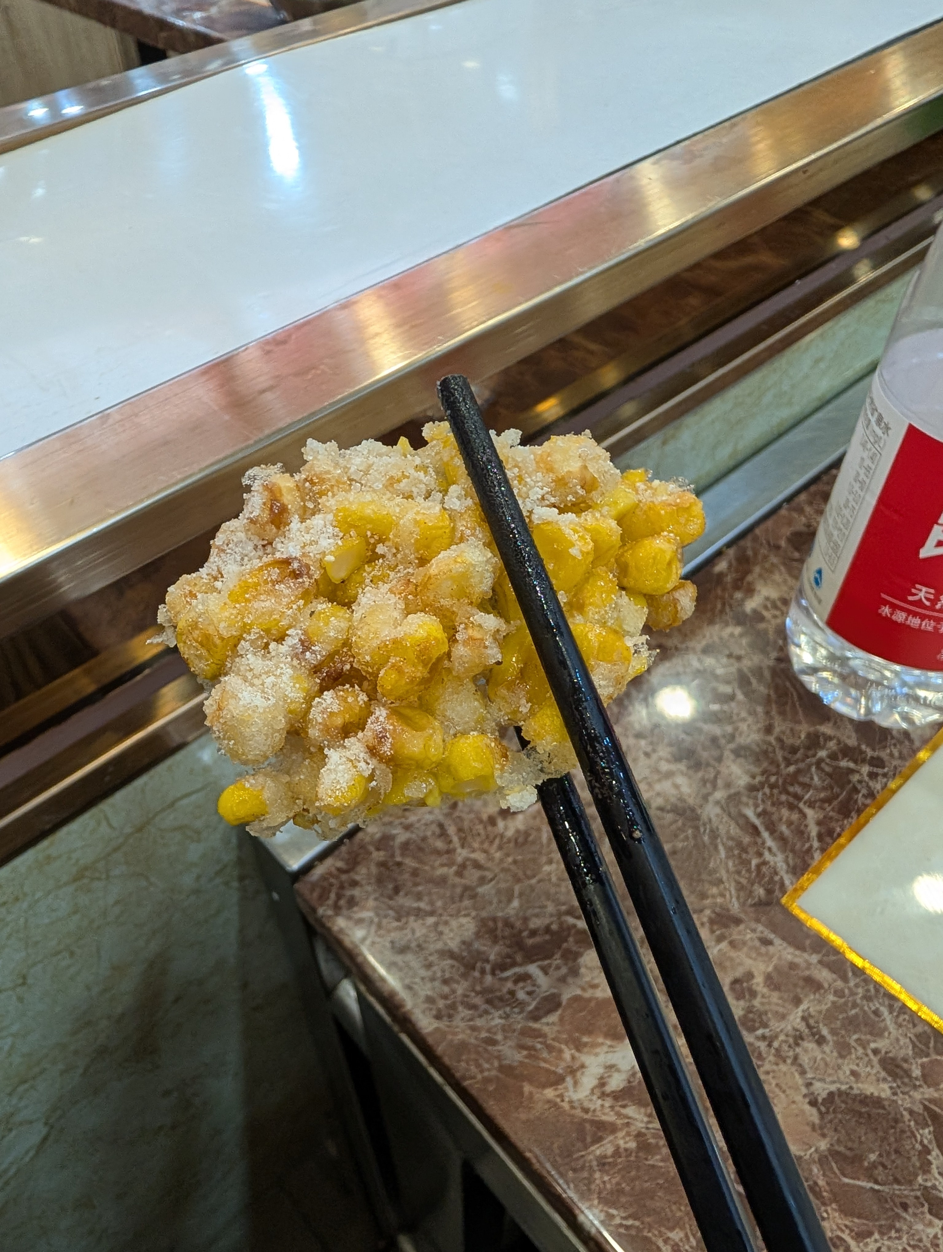 今天人生第一次吃玉米烙！真好吃！！！香！！！😖😖😖北方真的没有