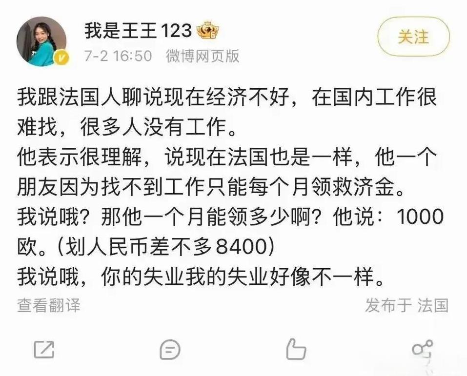 博主可能自卑了！1000欧一个月在法国能活下去吗？不用工作就有1000欧救济