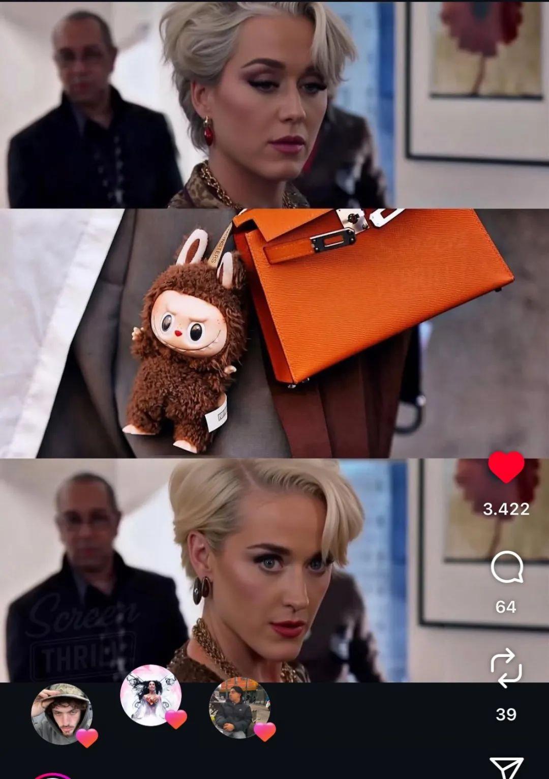 最近，KatyPerry在Instagram短视频上点赞了一条AI换