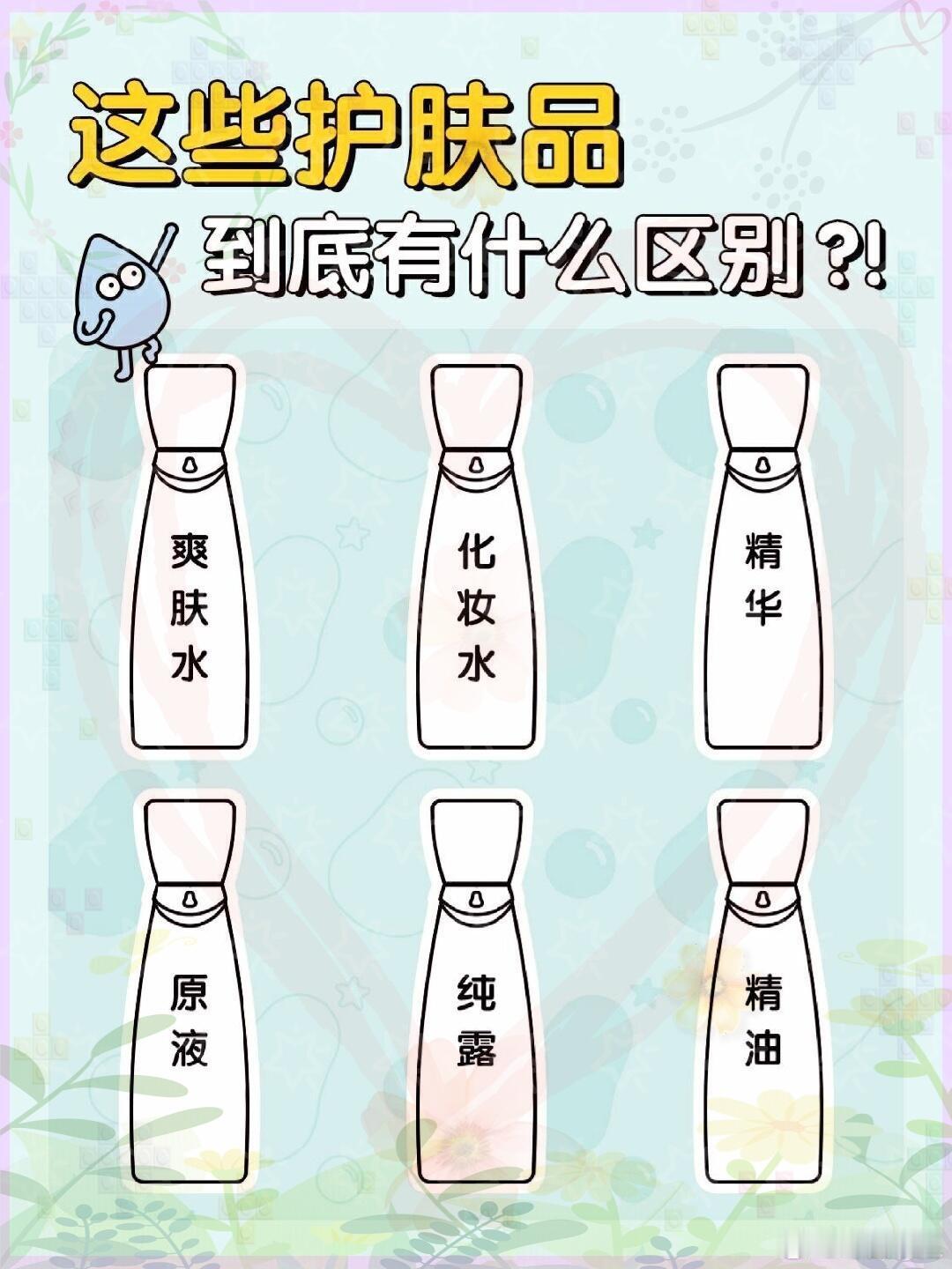 护肤产品、护肤分享护肤小白必看秒懂所有护肤品区别！​​​​保姆级护肤指南​​