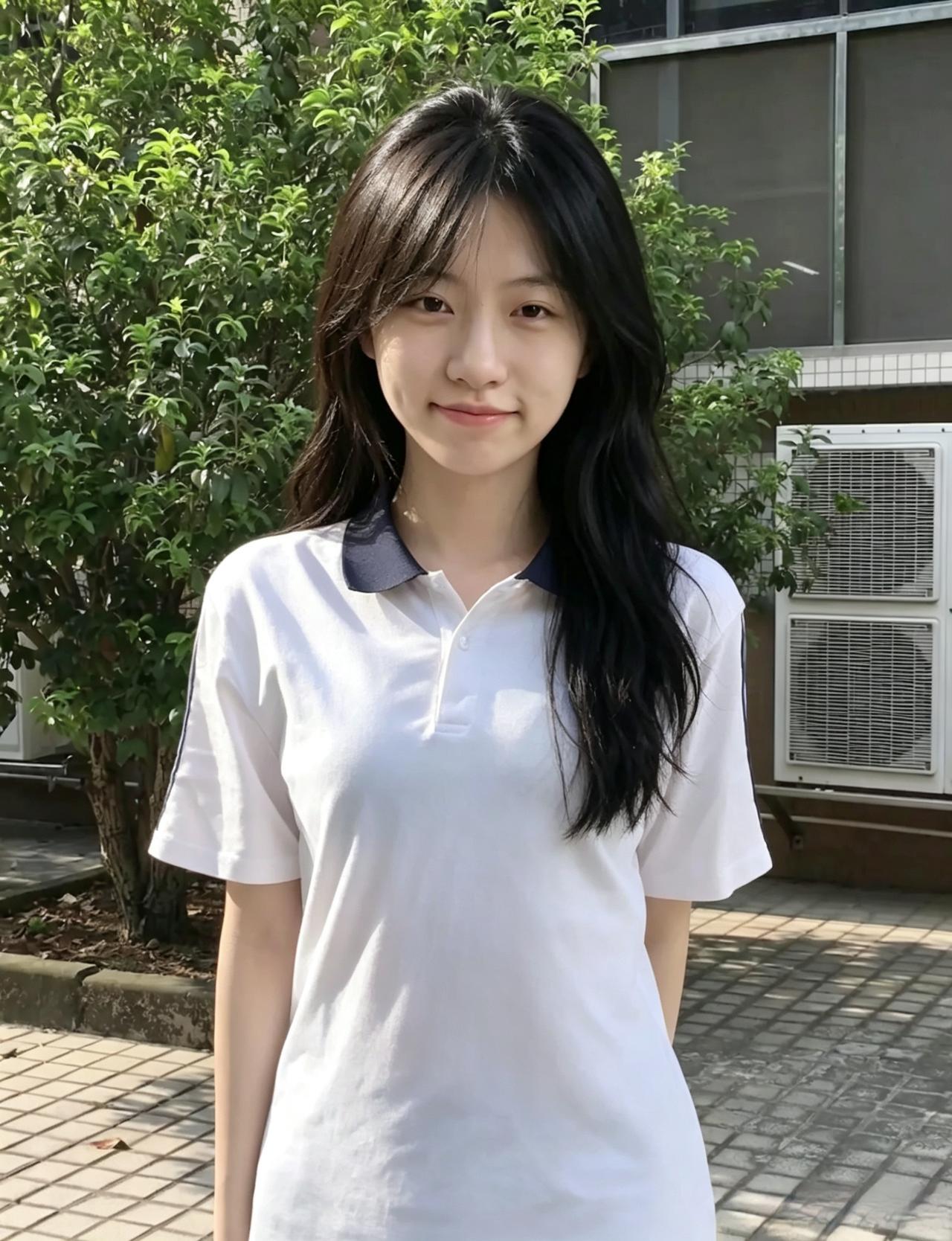 从操场到街角，从晨光到星子她的身影，落进校园的每一处缝隙灰T的松弛，白衫的清