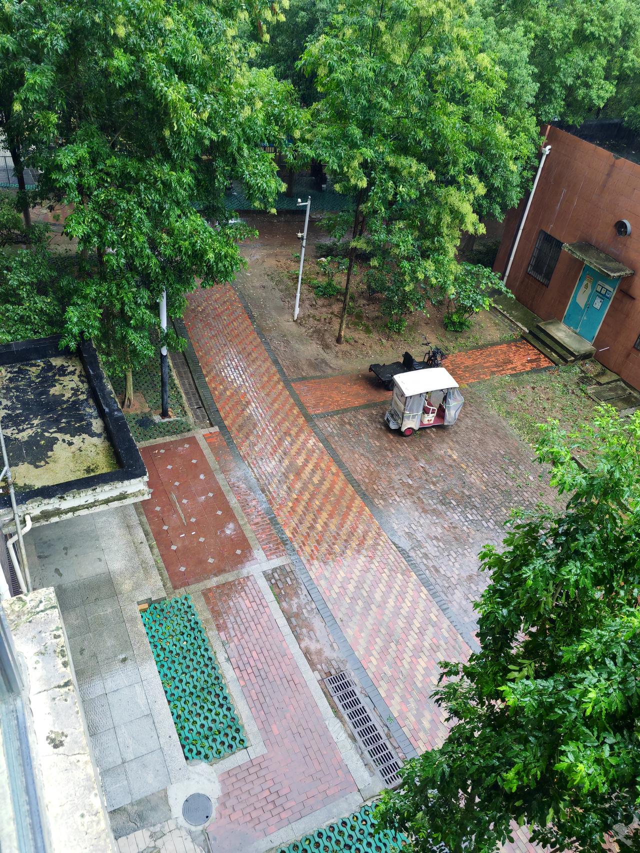 8月12日，武汉阴天有小雨到阵雨，有雾，暴雨黄色预警，强对流黄色预警，最高气温3