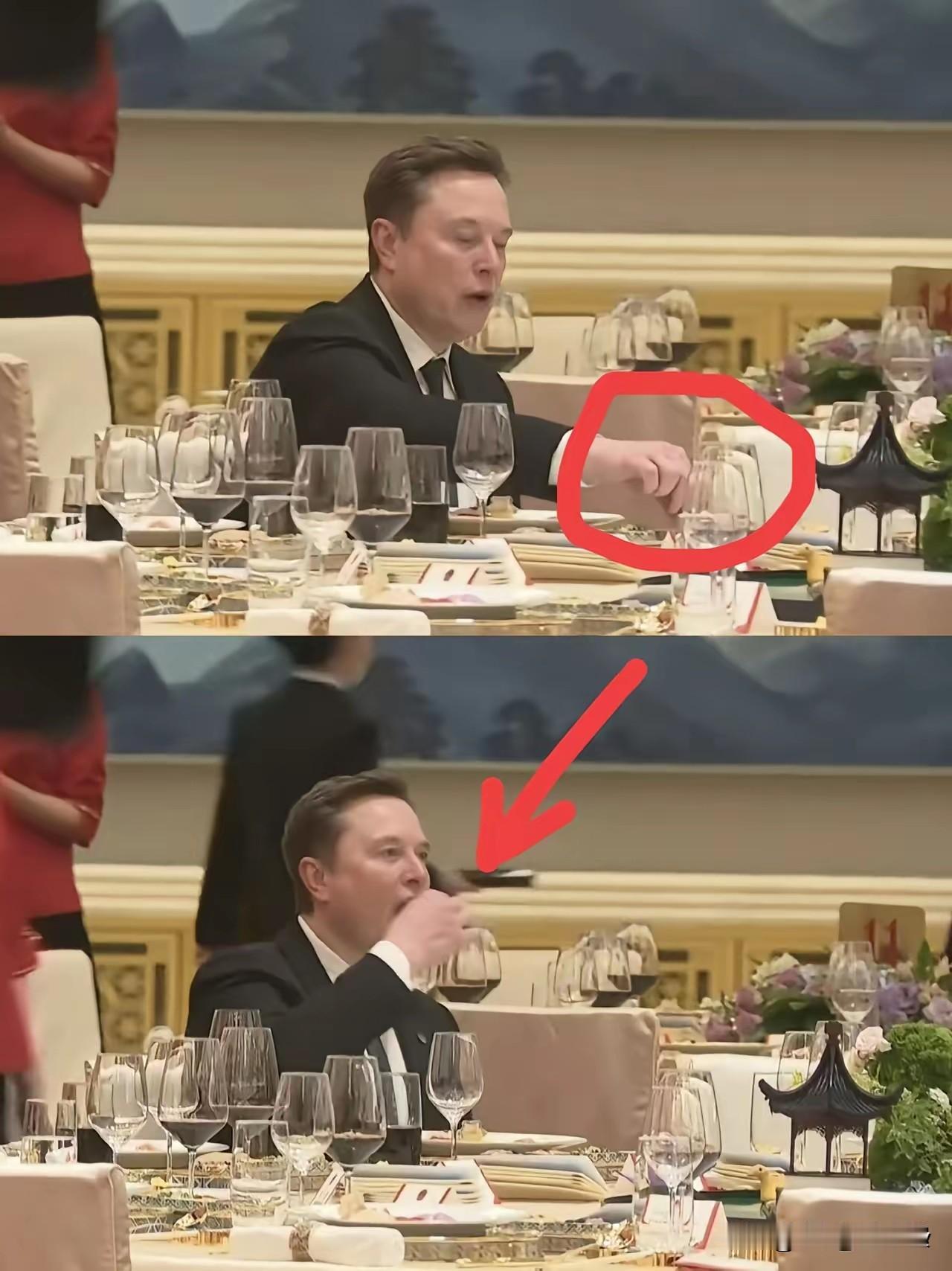 谁能想到，世界首富在昨晚欢迎宴会上会干出这事。开席前趁人不注意，伸手夹了口凉菜先