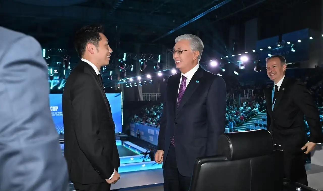 高端局还是“人民艺术家”许昕玩得好！10月28日应哈萨克斯坦总统托卡耶夫邀请，