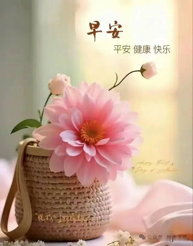 [比心]早安心语[比心]晓光穿雾透帘栊，檐角莺啼破晓风。露缀蔷薇红欲坠，