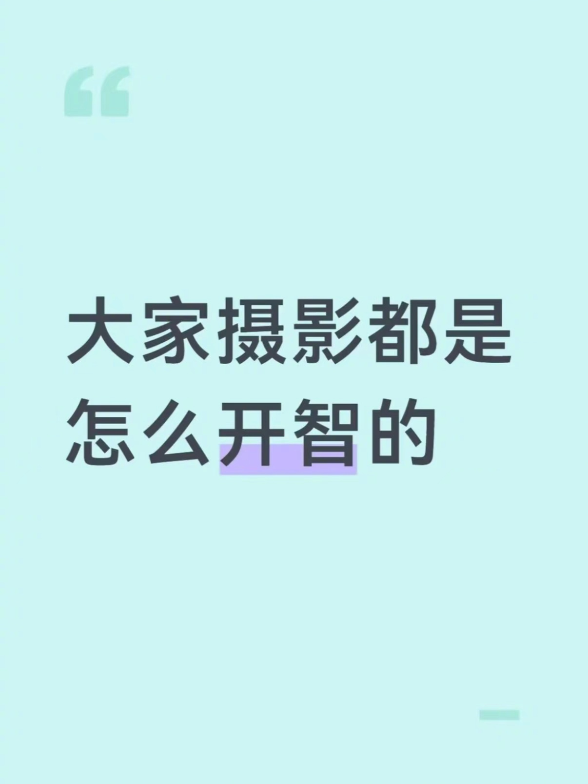 大家摄影都是怎么开智的生活趣事狂想曲