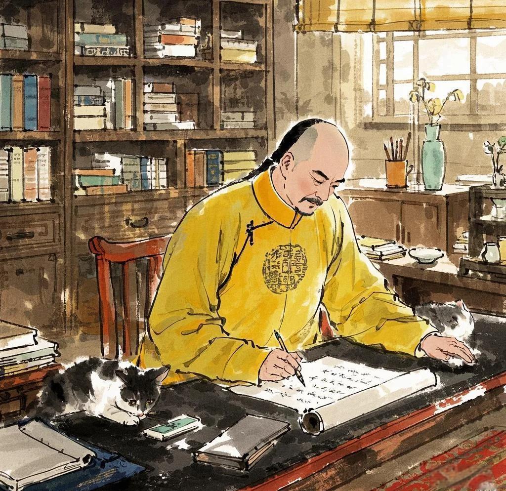 乾隆茶馆闲坐，忽闻一老头骂：“皇上的诗，狗屁不通！”他刚要发火，老头下句话竟让天