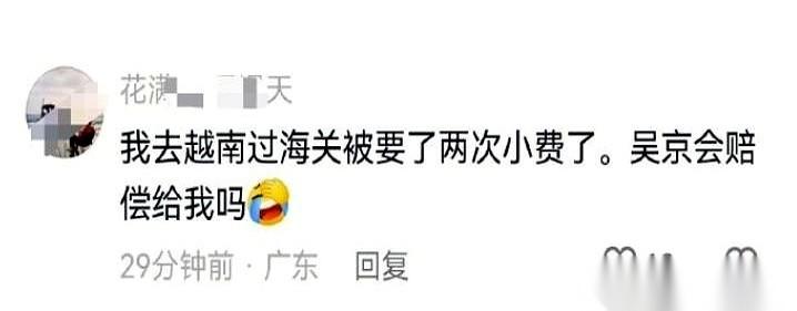 我真的有时候会笑出声。你在越南，海关管你要钱，你给了。然后你回到网上，阴阳怪