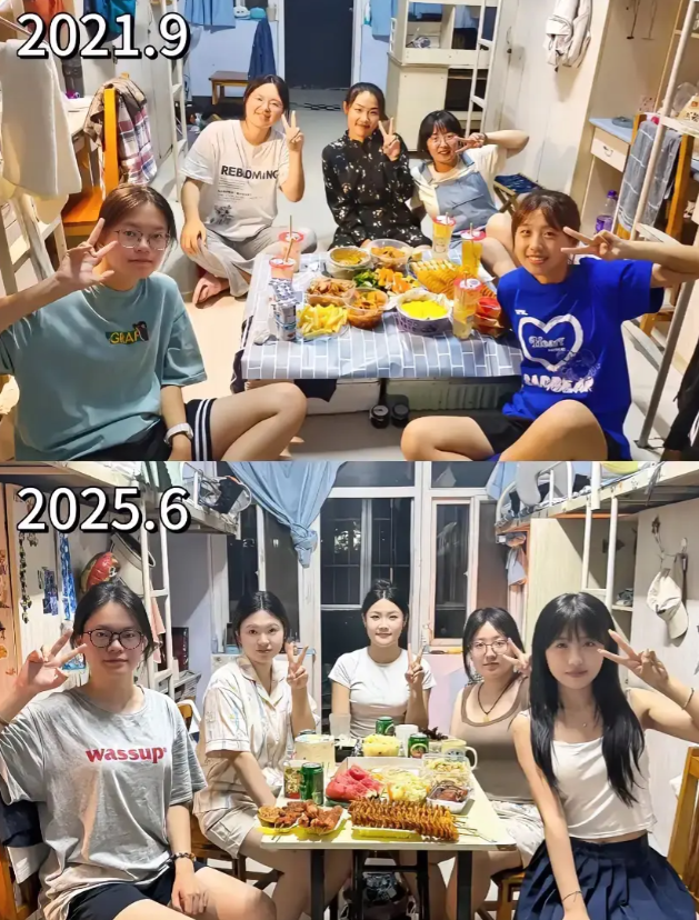 右边第一个跟换了一个人一样。