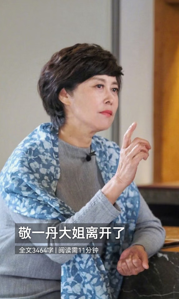 敬一丹大姐离开了