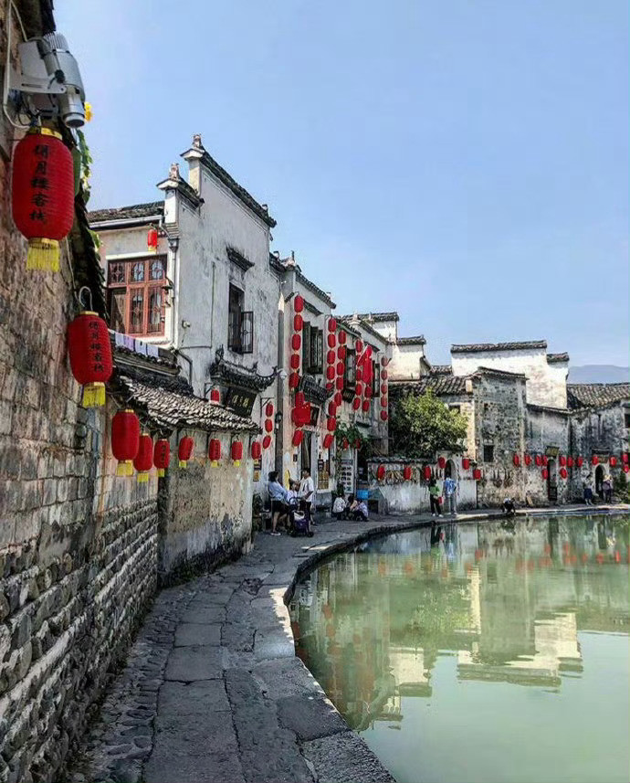 画中宏村，如此静雅，如此惬意。​​​​