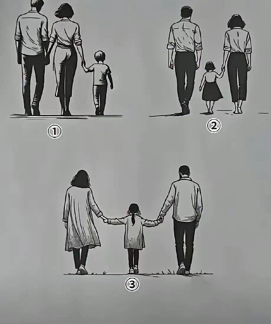 你觉得哪个是二婚家庭？