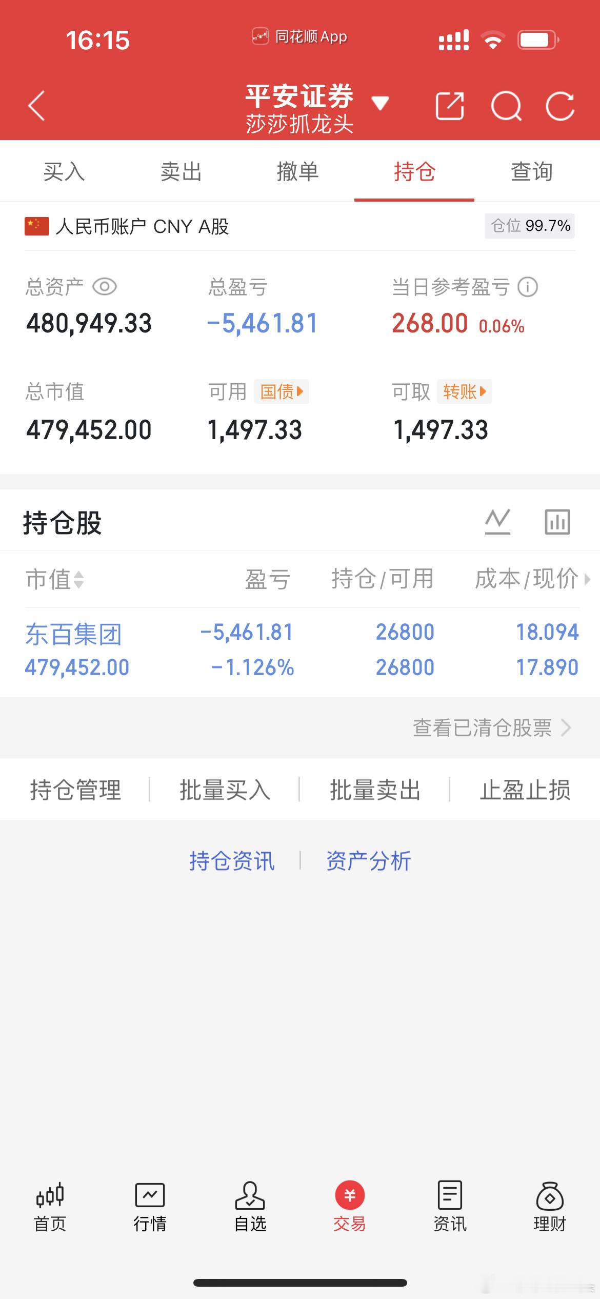 268元玩了一天，我喜欢这个数字，两路发，东百集团明天别躺了，给我起来干活了