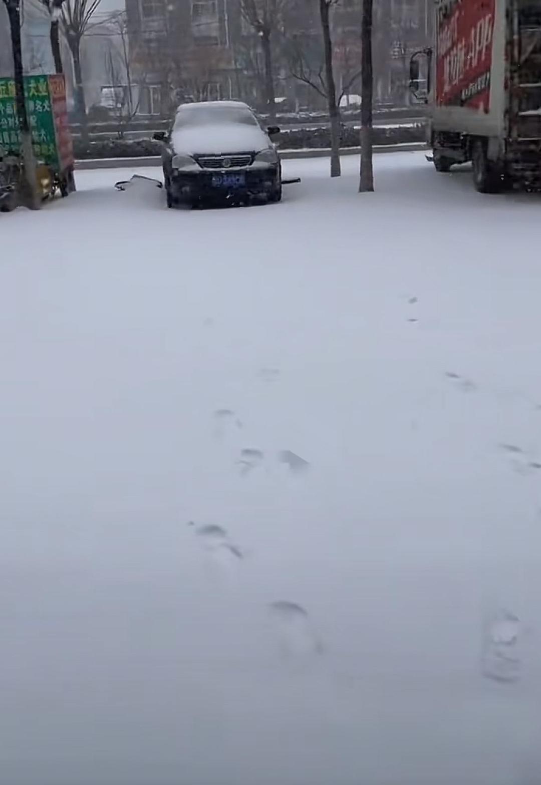 快来围观雪景