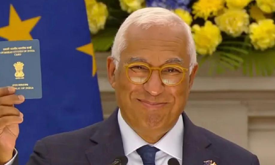 昨天，科斯塔对媒体说:“我是欧洲理事会主席，但我也是一位海外印度公民，因为我的根