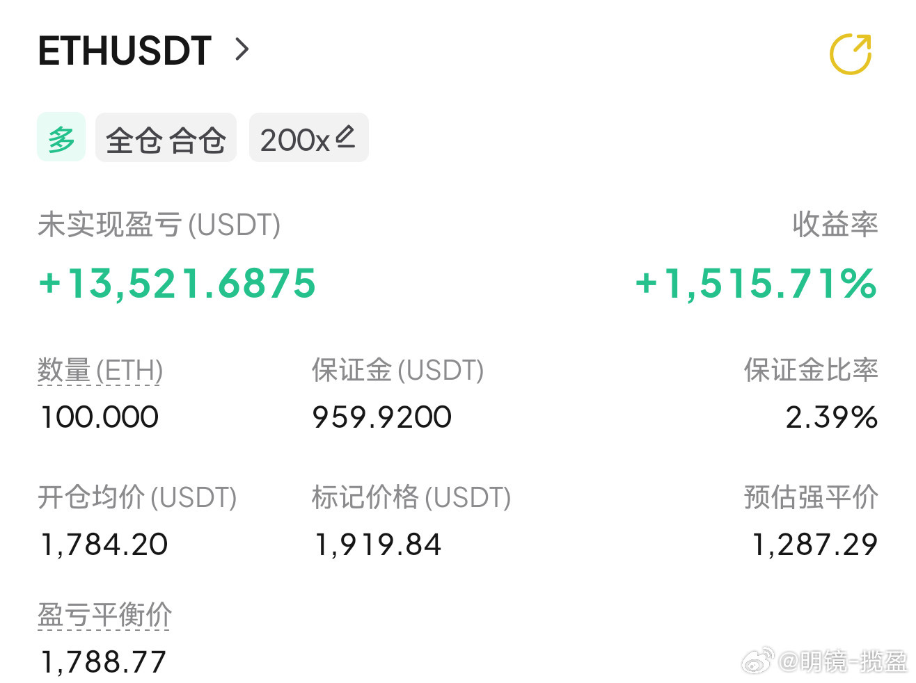 比特币数字币持仓、昨天睡着了忘记平了