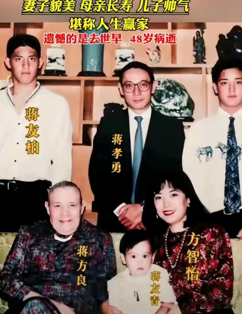 1995年年末，蒋孝勇被诊断为食道癌。蒋孝勇有三个儿子，大儿子蒋友柏，二儿子蒋