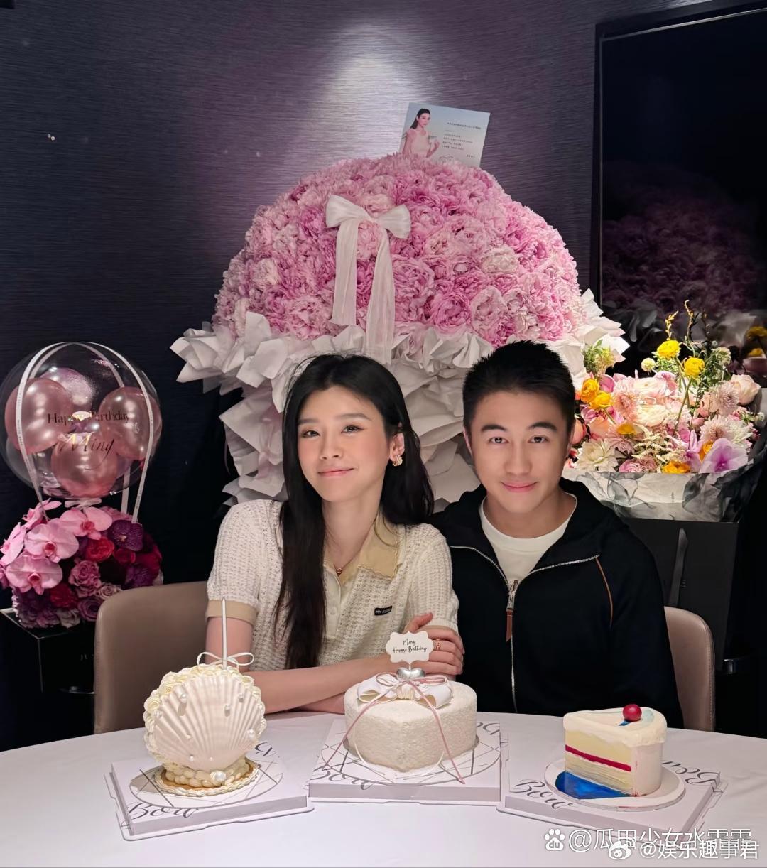 何猷君为奚梦瑶庆37岁生日37岁的奚梦瑶被何猷君宠成公主👸🏻他们一家四口的幸