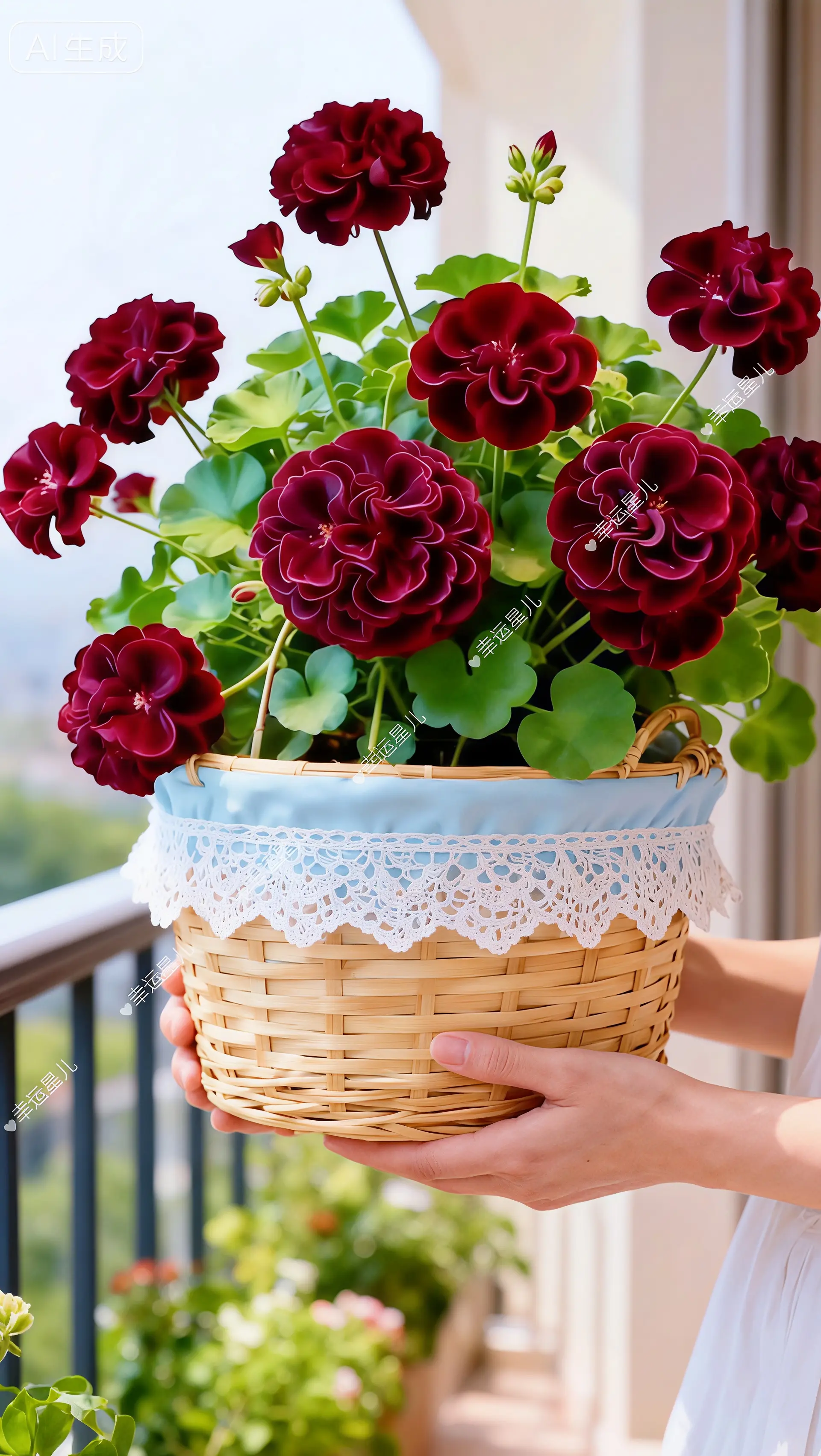 天竺葵汤米黑玫瑰花卉盆栽爱生活爱养花养花修心