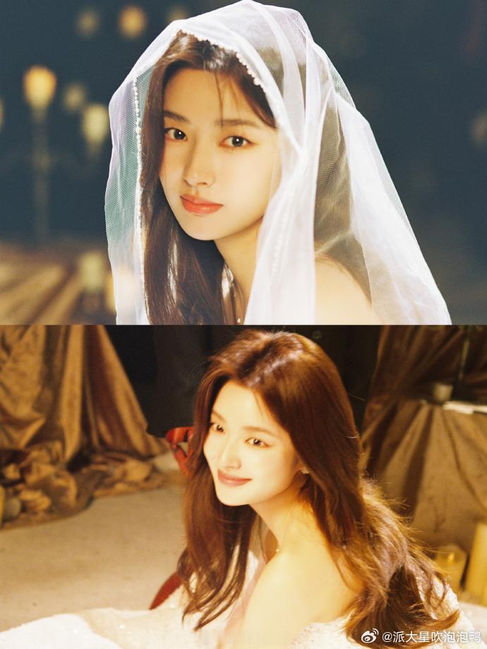 徐若晗晒温夏婚纱照之前的爱你就很喜欢徐若晗，这一次的婚纱照也是美出了新高度！对于