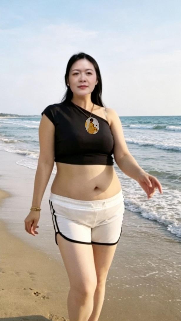 海边散步简直是我最爱的放松方式！穿着休闲的衣服，漫步在沙滩上，阳光洒在身上，那叫