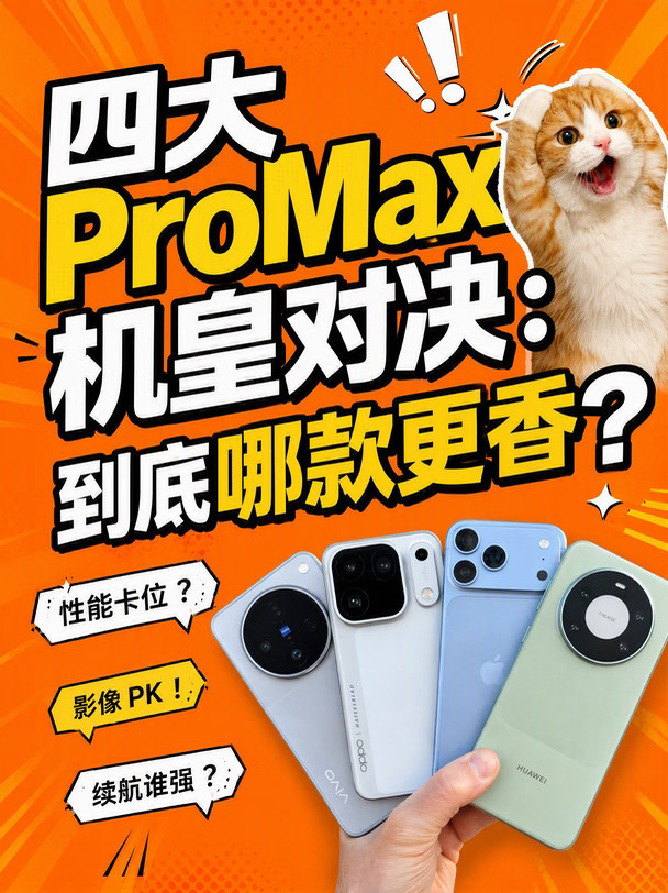 四大ProMax机皇对决：到底哪款更香？
