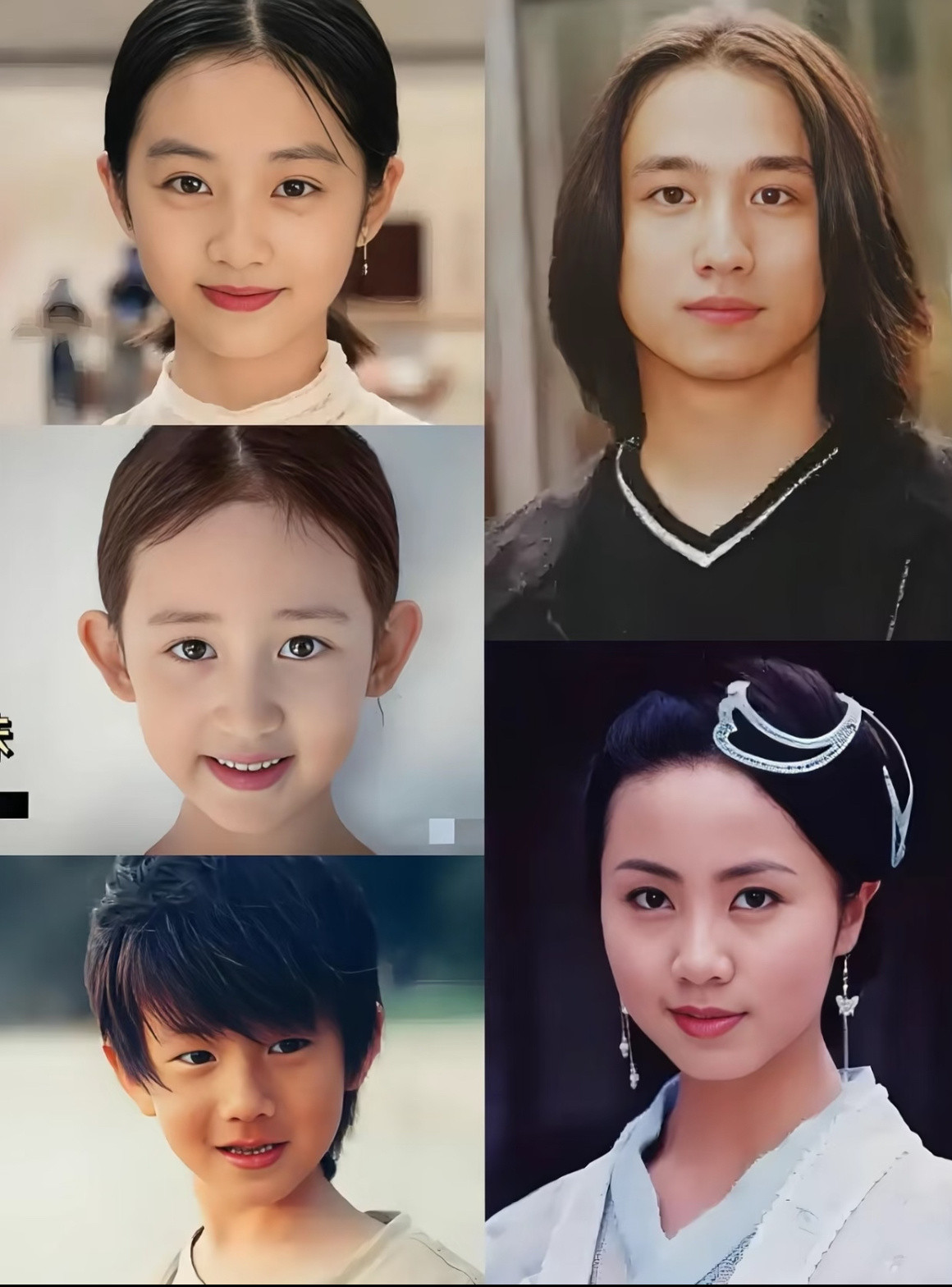黄磊孙莉的大女儿和小儿子，基因也太强大了。