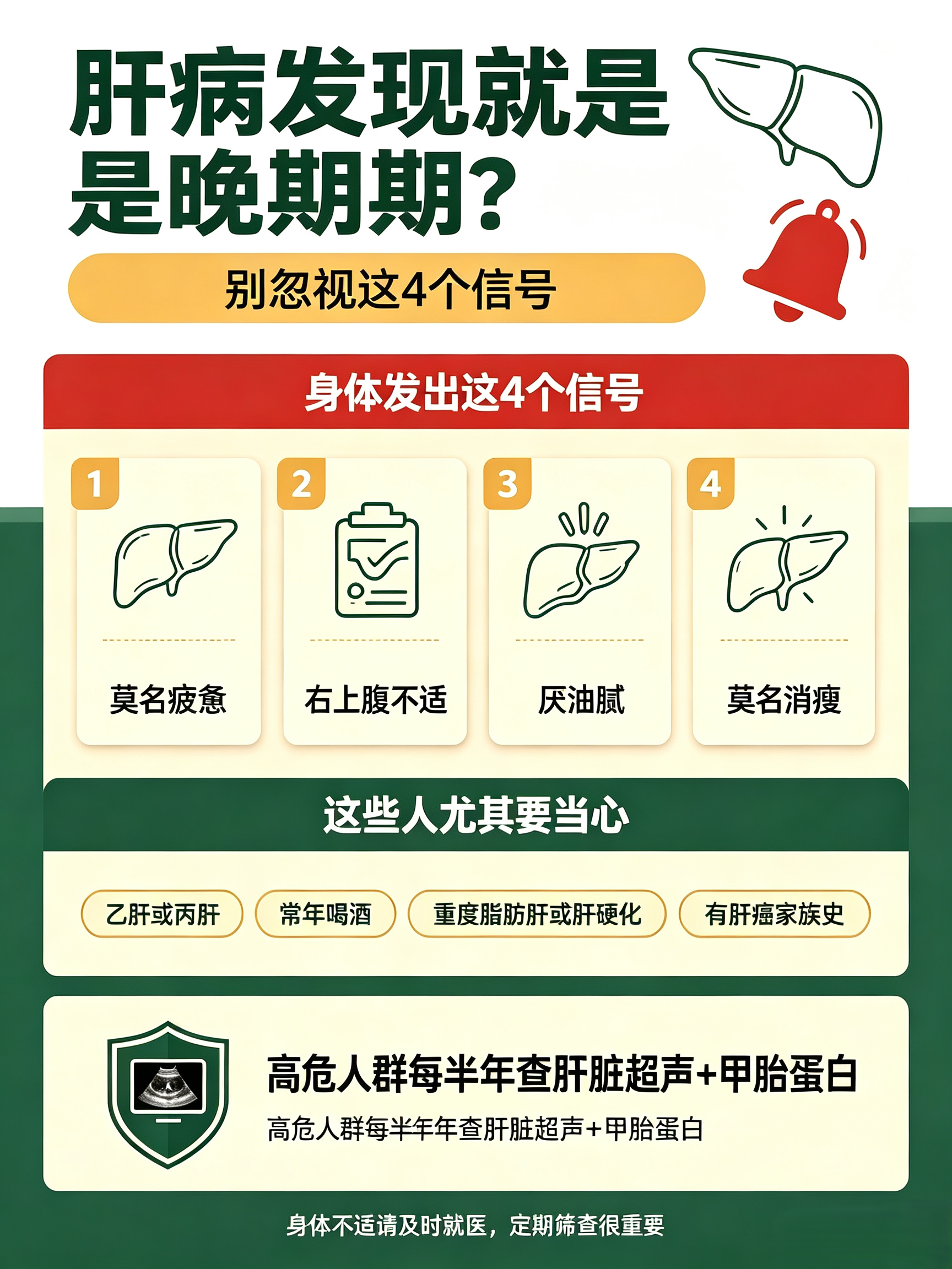肝不好，身体早就发出信号！很多人当成小事，拖到后悔已晚很多人都以为，肝病发