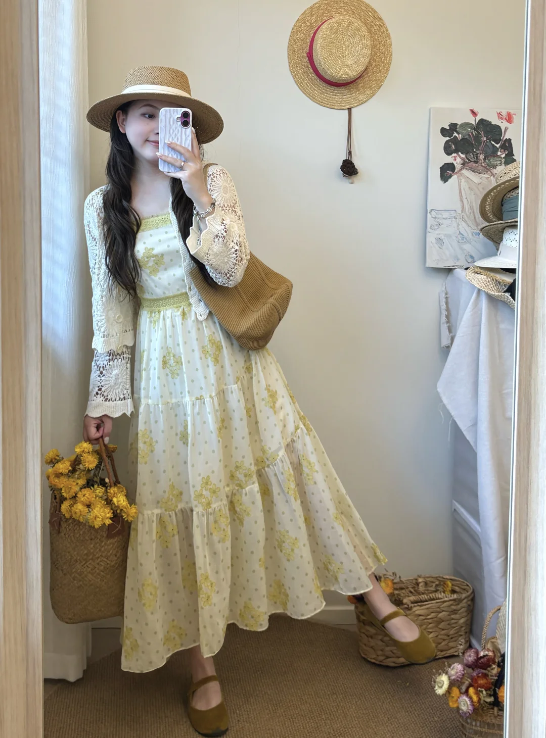 🌼小黄花连衣裙～～～