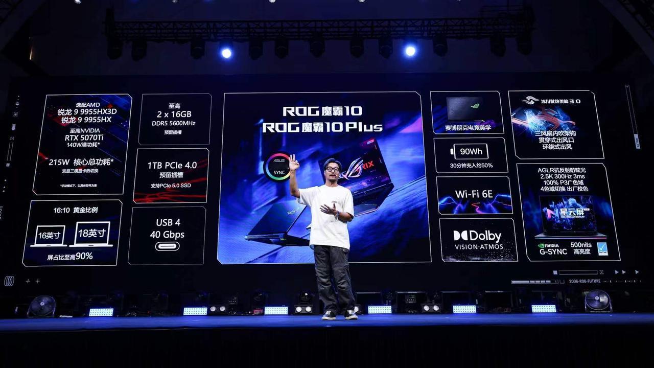 旗舰高能，再铸硬核。ROG魔霸10系列至高搭载RTX5070Ti与锐