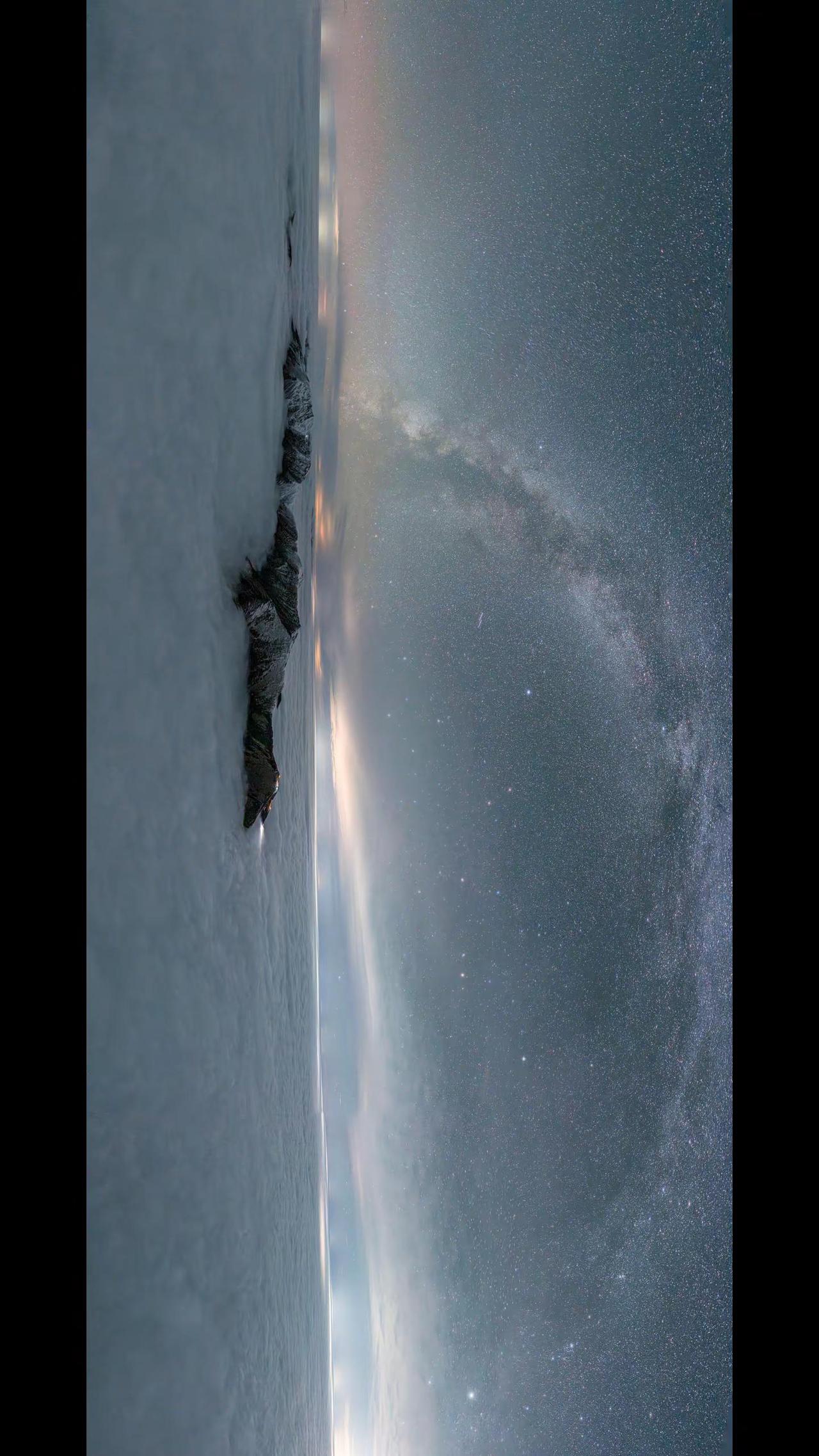 这也许是唯一的视觉看中华秦岭龙脊。大美秦岭千米长卷秦岭龙脊星空无人机视觉的星