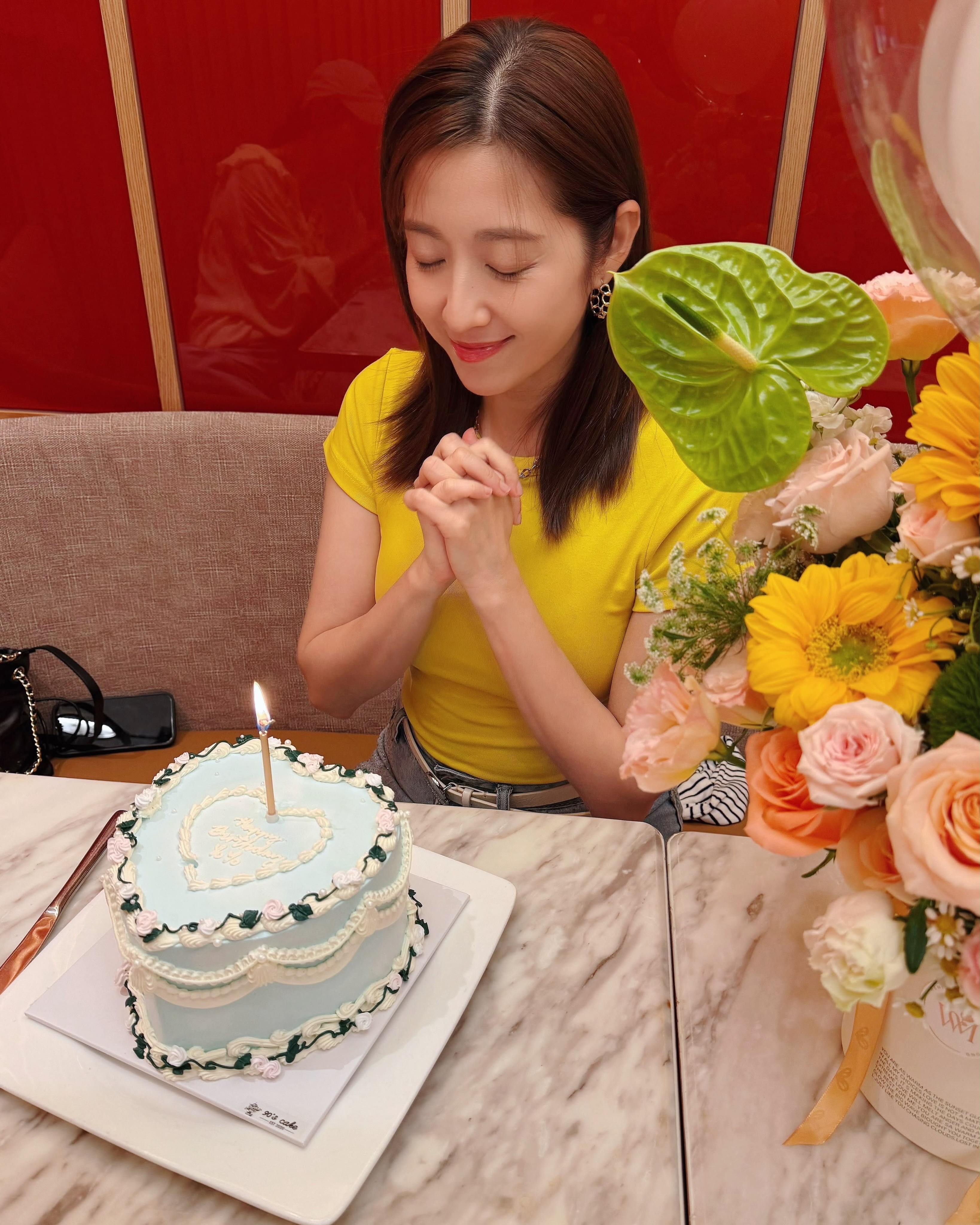 黄翠如、连诗雅为陈自瑶庆祝生日​​​
