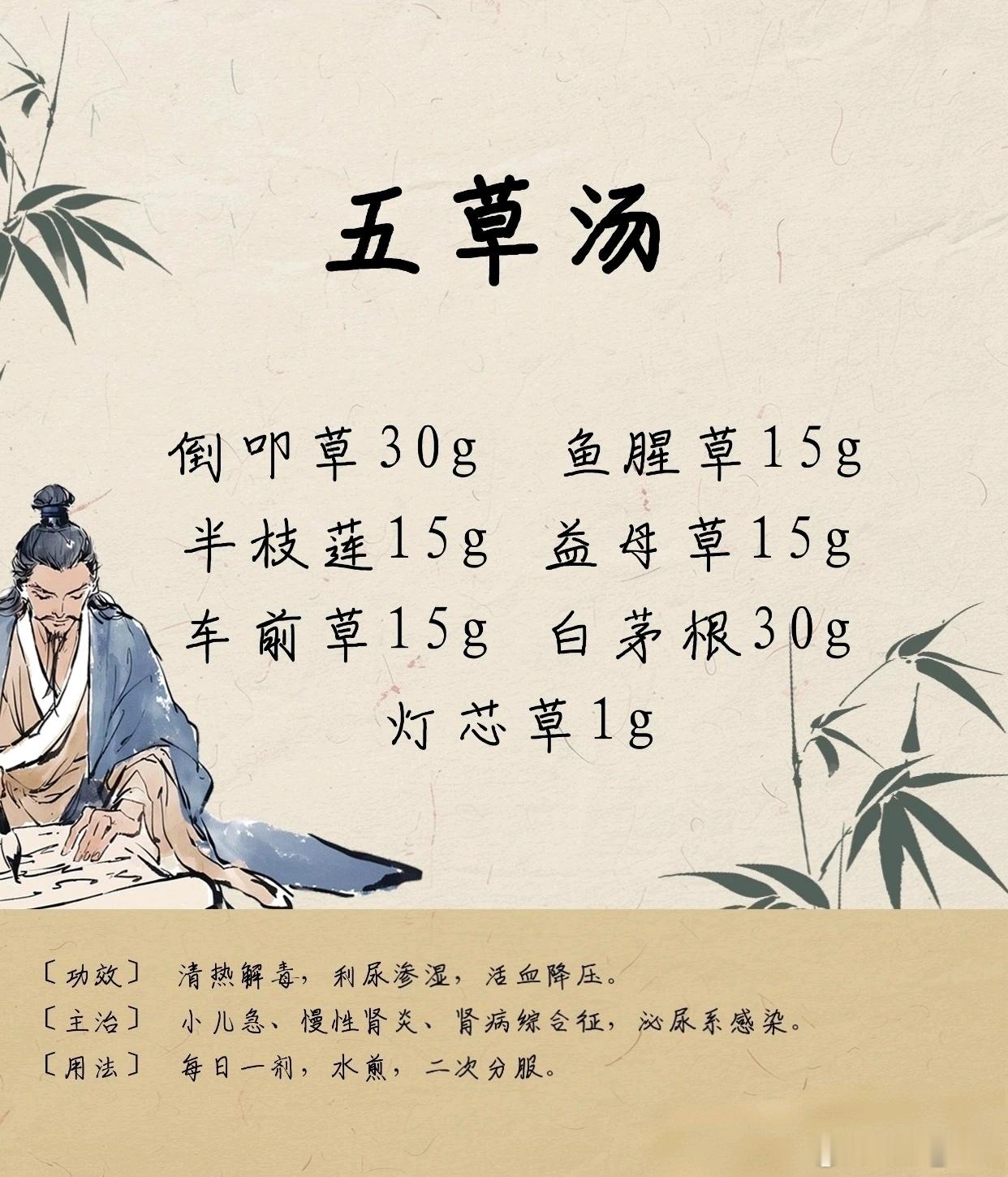 刘弼臣五草汤：小儿肾炎的良方在中医儿科领域，已故国医大师刘弼臣教授被誉为“儿科